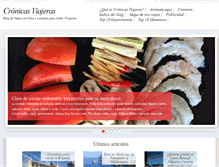 Tablet Screenshot of cronicasviajeras.es
